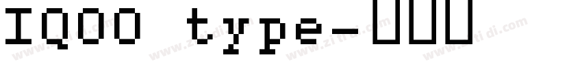 IQOO type字体转换